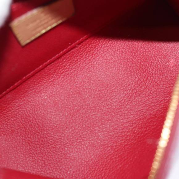 LOUIS VUITTON Vernis Pochette Cosmetic Pouch Pomme D'amour M91496 LV Auth 75151 - Picture 10 of 16